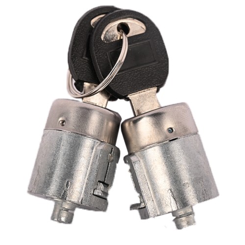New front door lock cylinder - front,